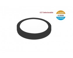 Downlight panel Redondo LED Superficie Negro 13W CCT